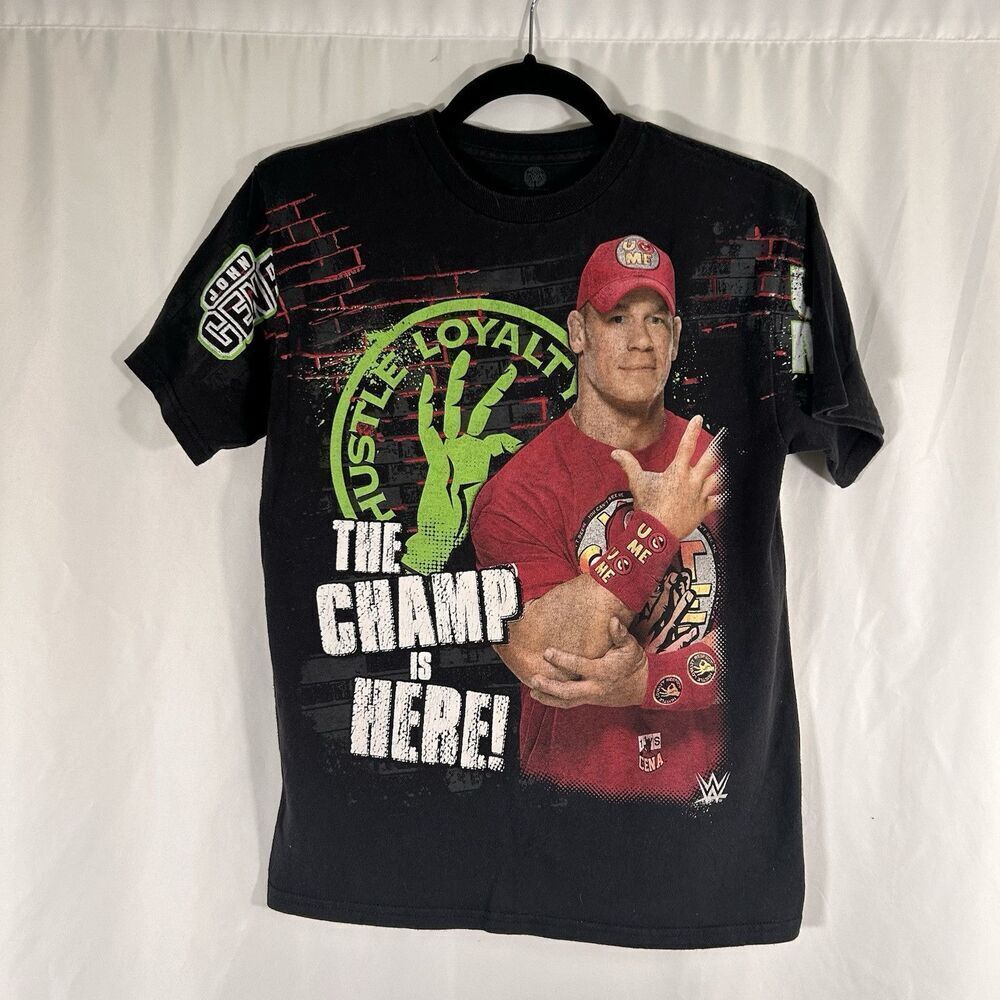 Vintage John Cena Shirt Boys XL Short Sleeve Crew Neck Graphic Print 100% Cotton